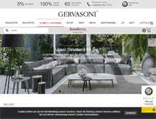 Tablet Screenshot of brandstores-gervasoni.de
